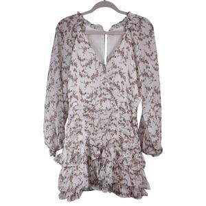 Fanco Floral Mini Dress, Size Large